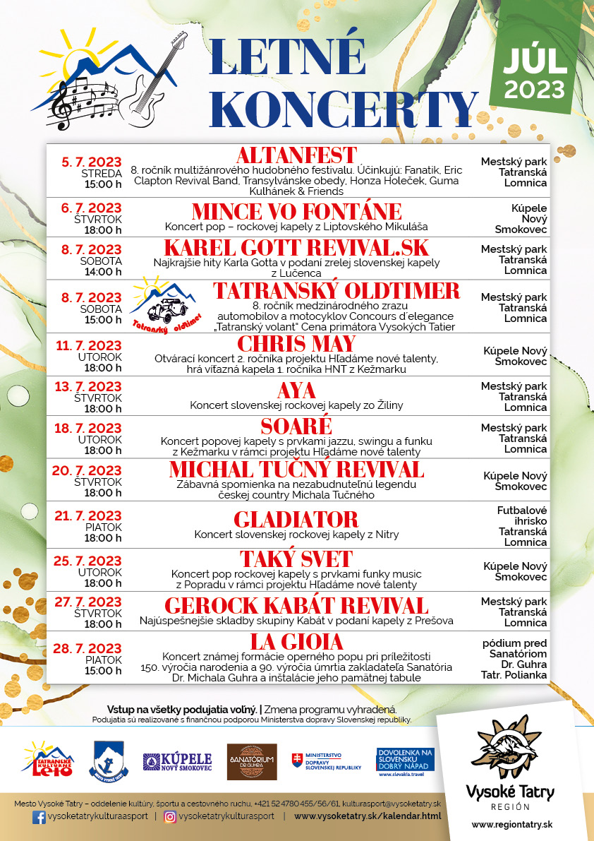 Tatranské kultúrne leto – Koncert  – SoaRé