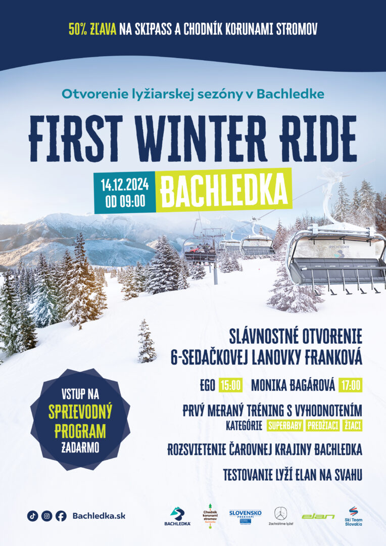 Bachledka Winter First Ride – Otvorenie zimnej sezóny 2024/25