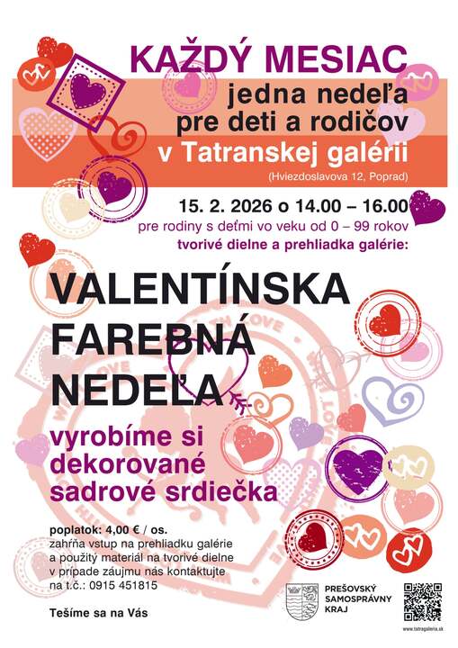 Valentínska farebná nedeľa-  tvorivé dielne