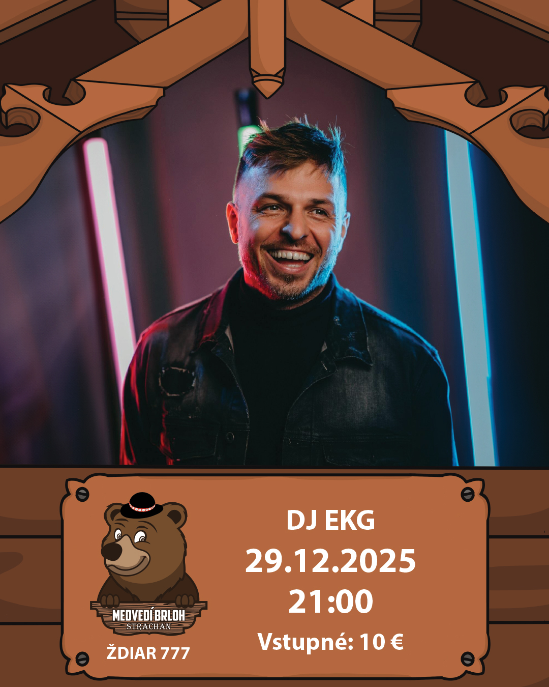 Megapárty s DJ EKG v Medveďom brlohu