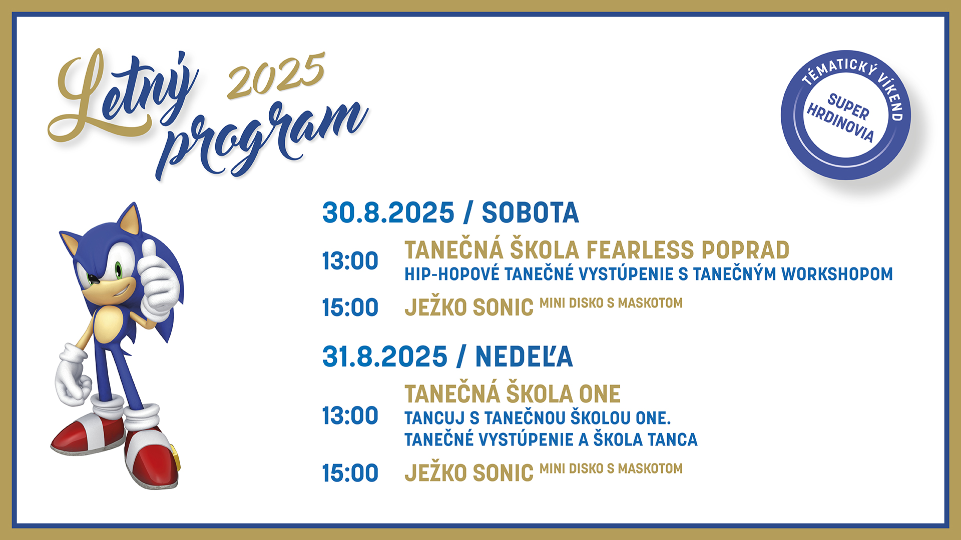 Letný program v AquaCity Poprad