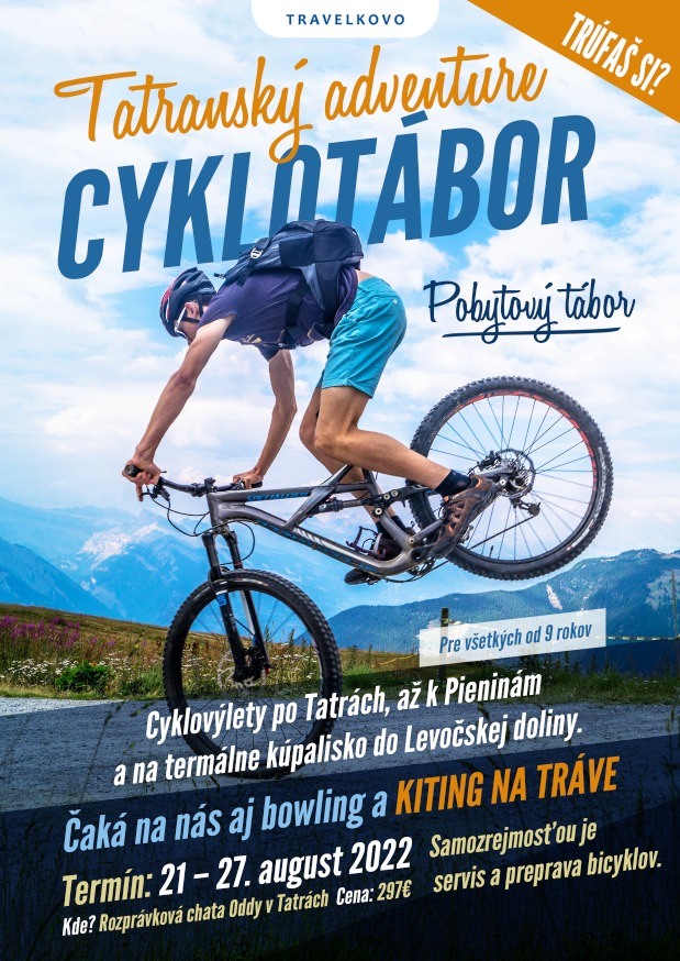 TATRANSKÝ ADVENTURE CYKLOTÁBOR – pobytový tábor