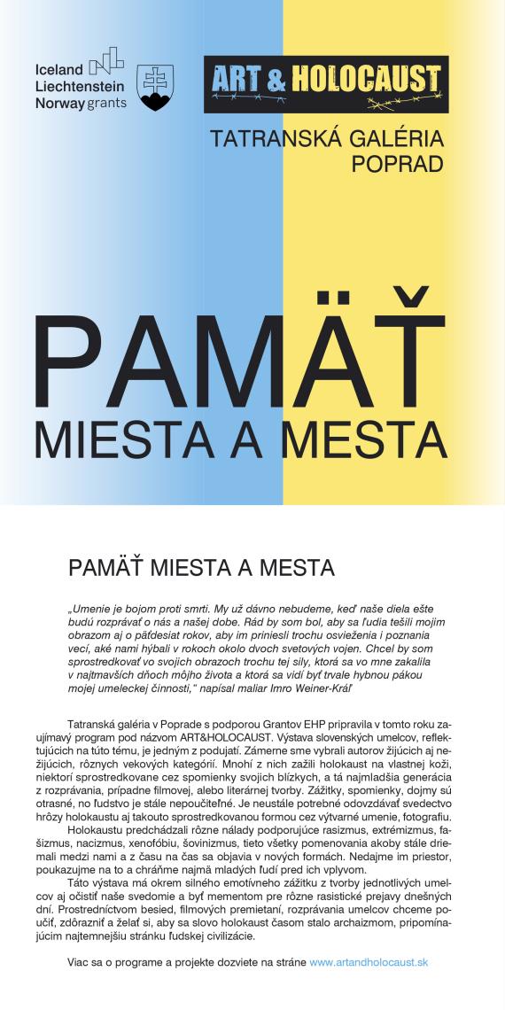 Výstava Pamäť a miesta
