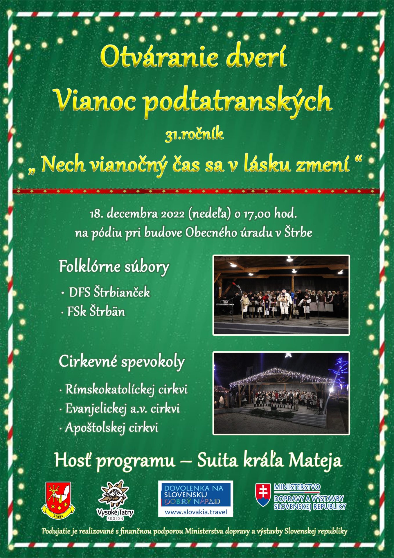 Otváranie dverí Vianoc podtatranských