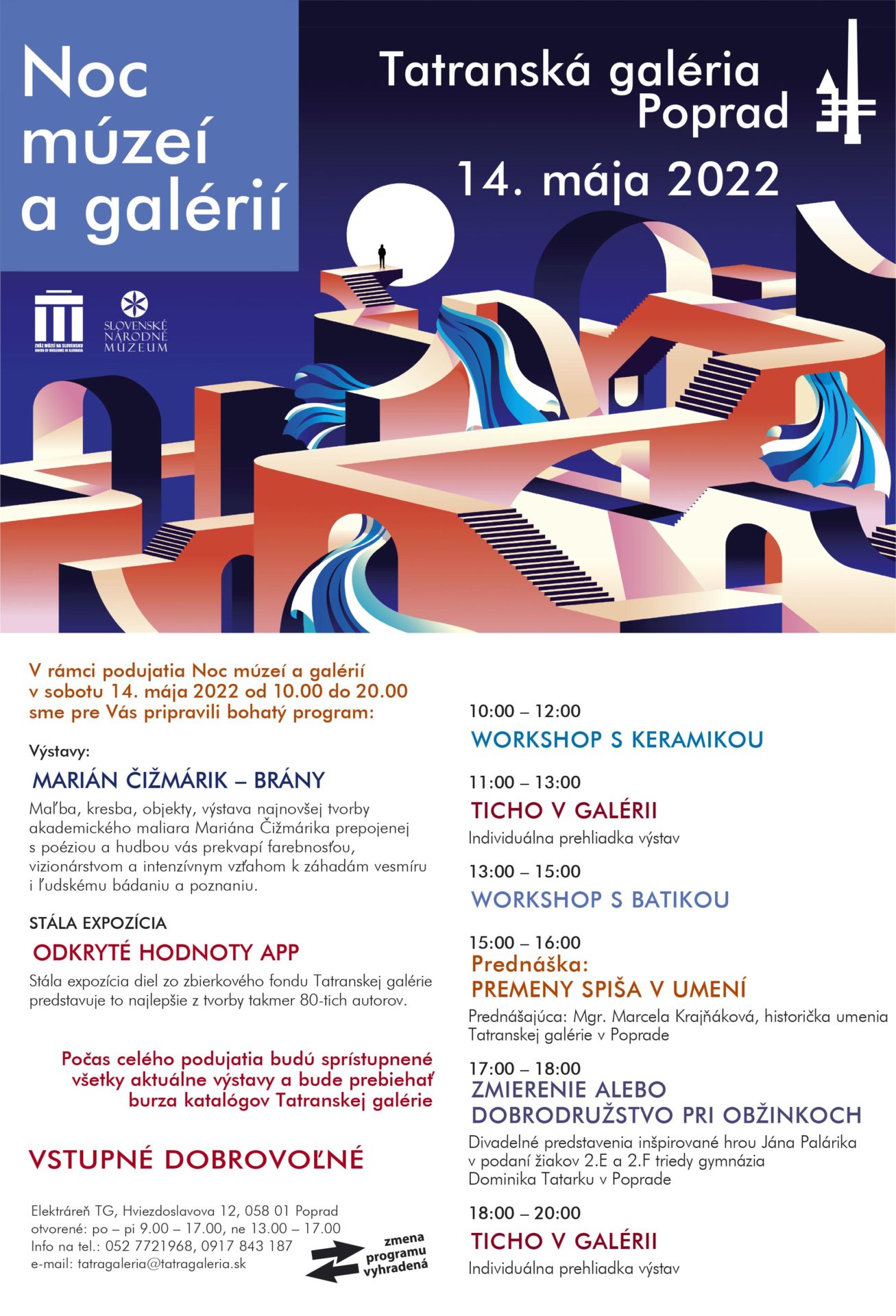 Noc múzeí a galérií v Tatranskej galérii v Poprade
