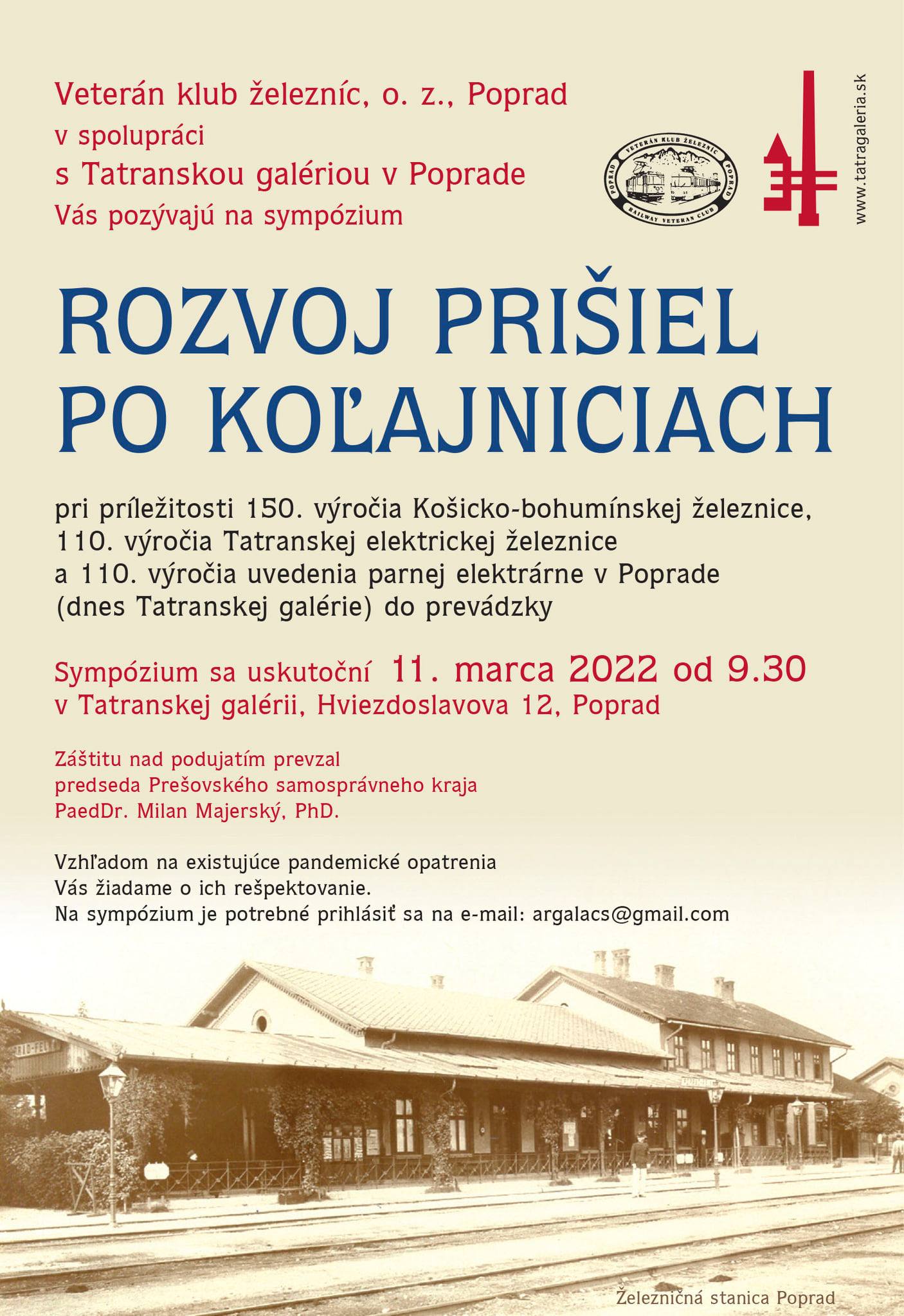Sympózium Rozvoj prišiel po koľajniciach