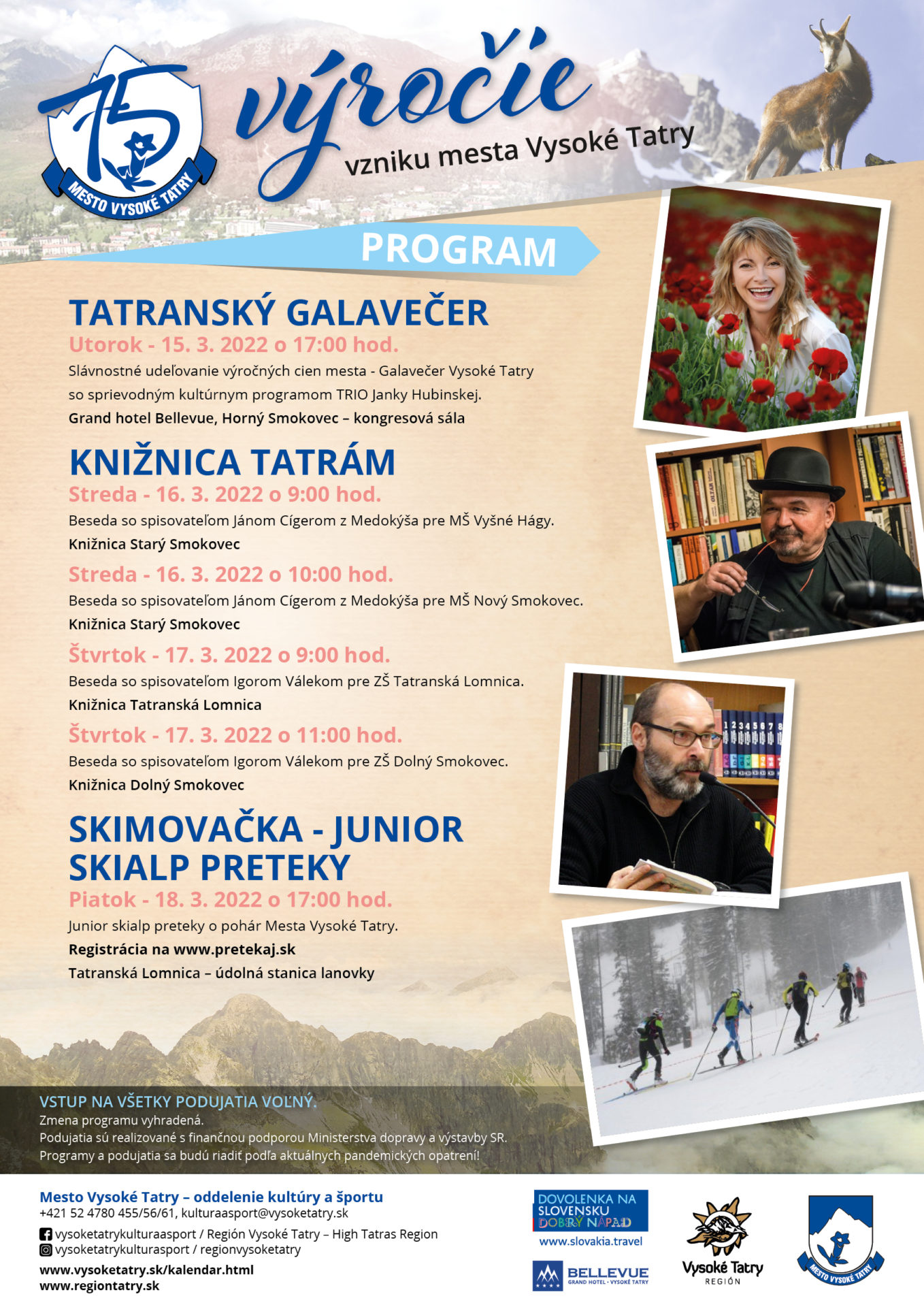 75. výročie vzniku mesta Vysoké Tatry