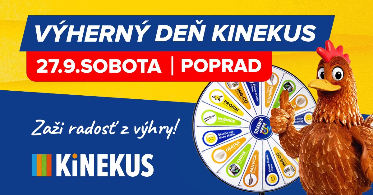 Výherný deň KINEKUS Poprad