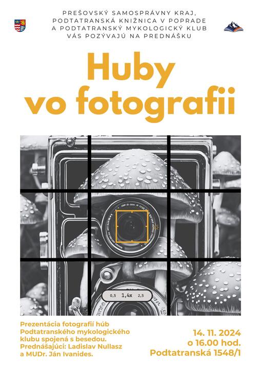 Prednáška: Huby vo fotografii