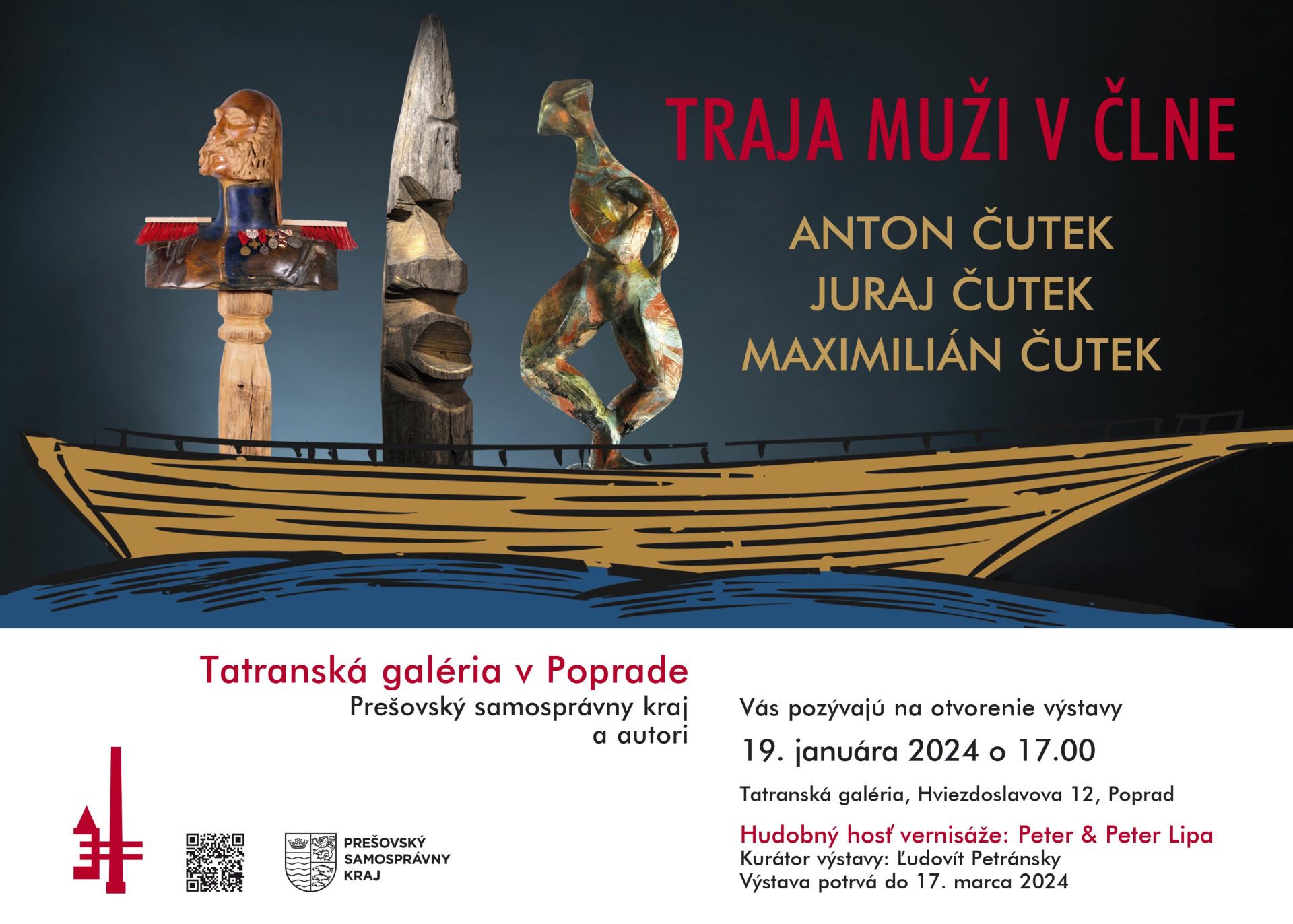 Vernisáž výstavy Traja muži v člne – Anton Čutek, Juraj Čutek, Maximilián Čutek