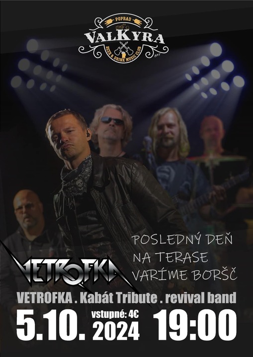 VETROFKA – Kabát Tribute revival band
