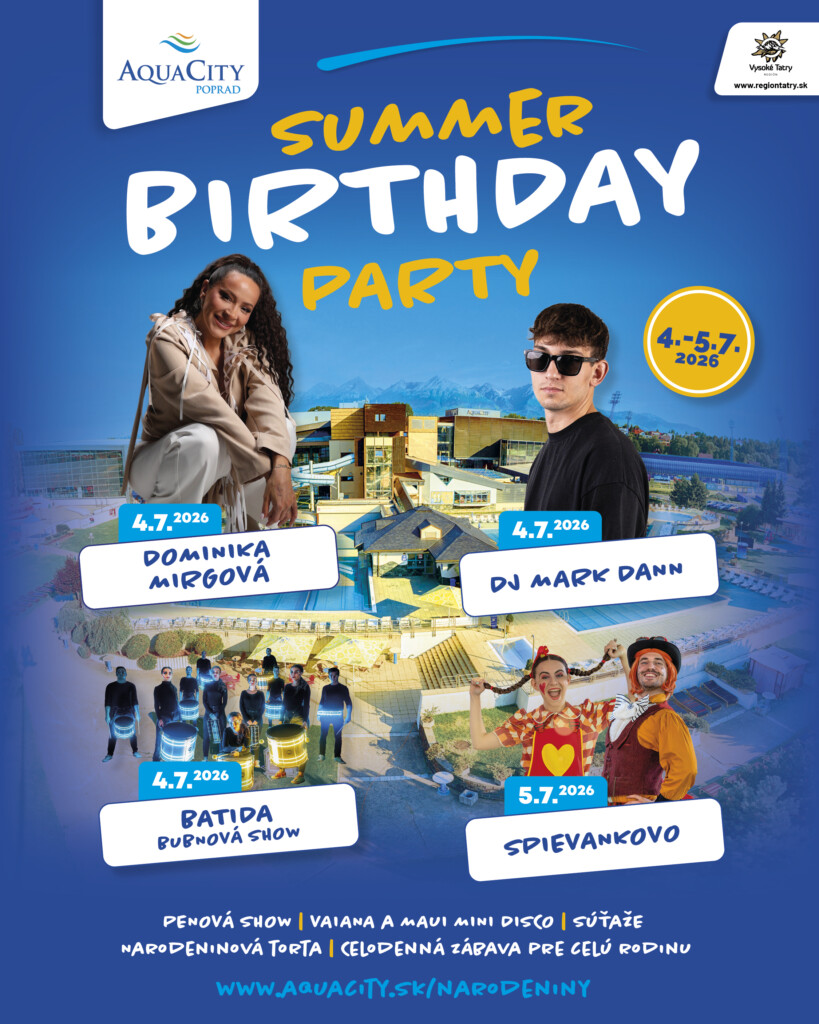 Summer Birthday Party v AquaCity Poprad