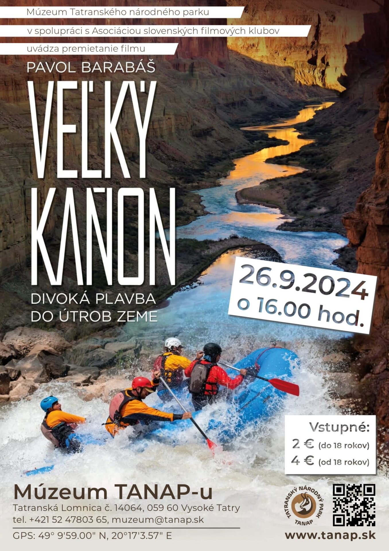 Premietanie filmu Pavla Barabáša  „Veľký kaňon“.