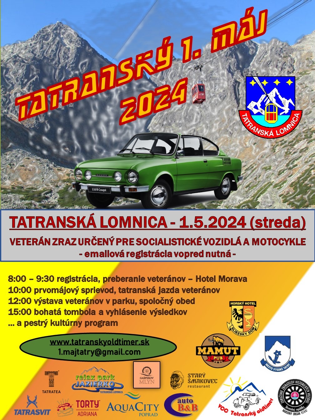 1.májové stretnutie socialistických motocyklov a automobilov 2024