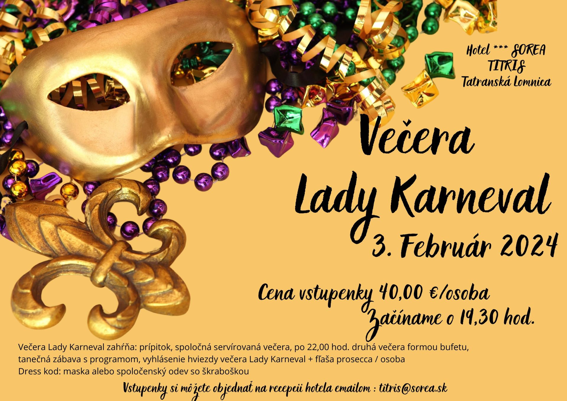 Večera Lady Karneval