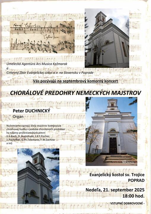 Komorný koncert: Chorálové predohry nemeckých majstrov