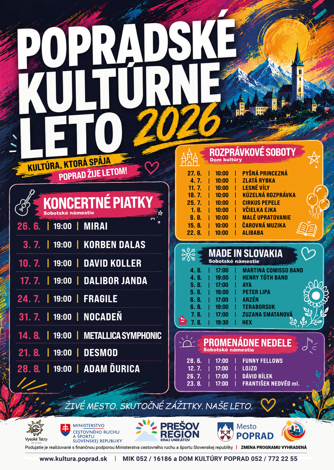 Popradské kultúrne leto – koncertné piatky – ADAM ĎURICA
