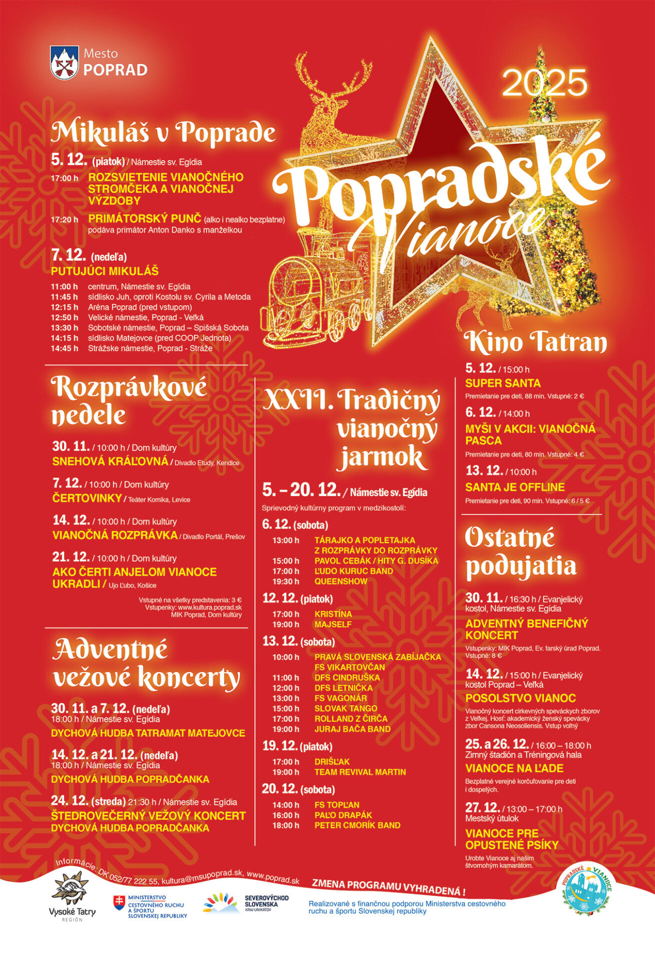 Popradské Vianoce 2025