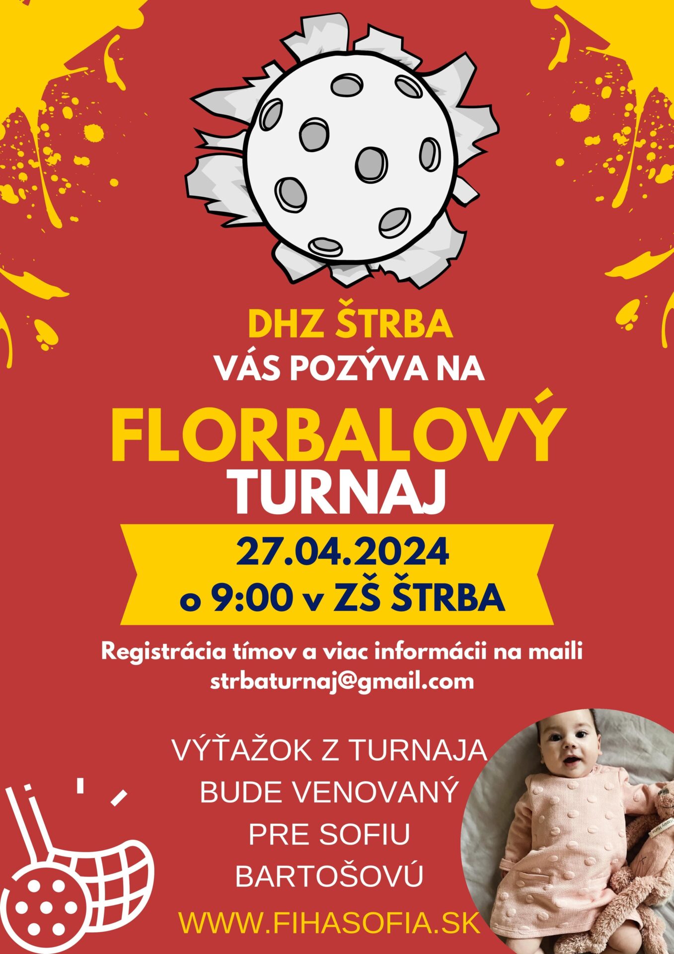 Florbalový turnaj – dobročinná akcia
