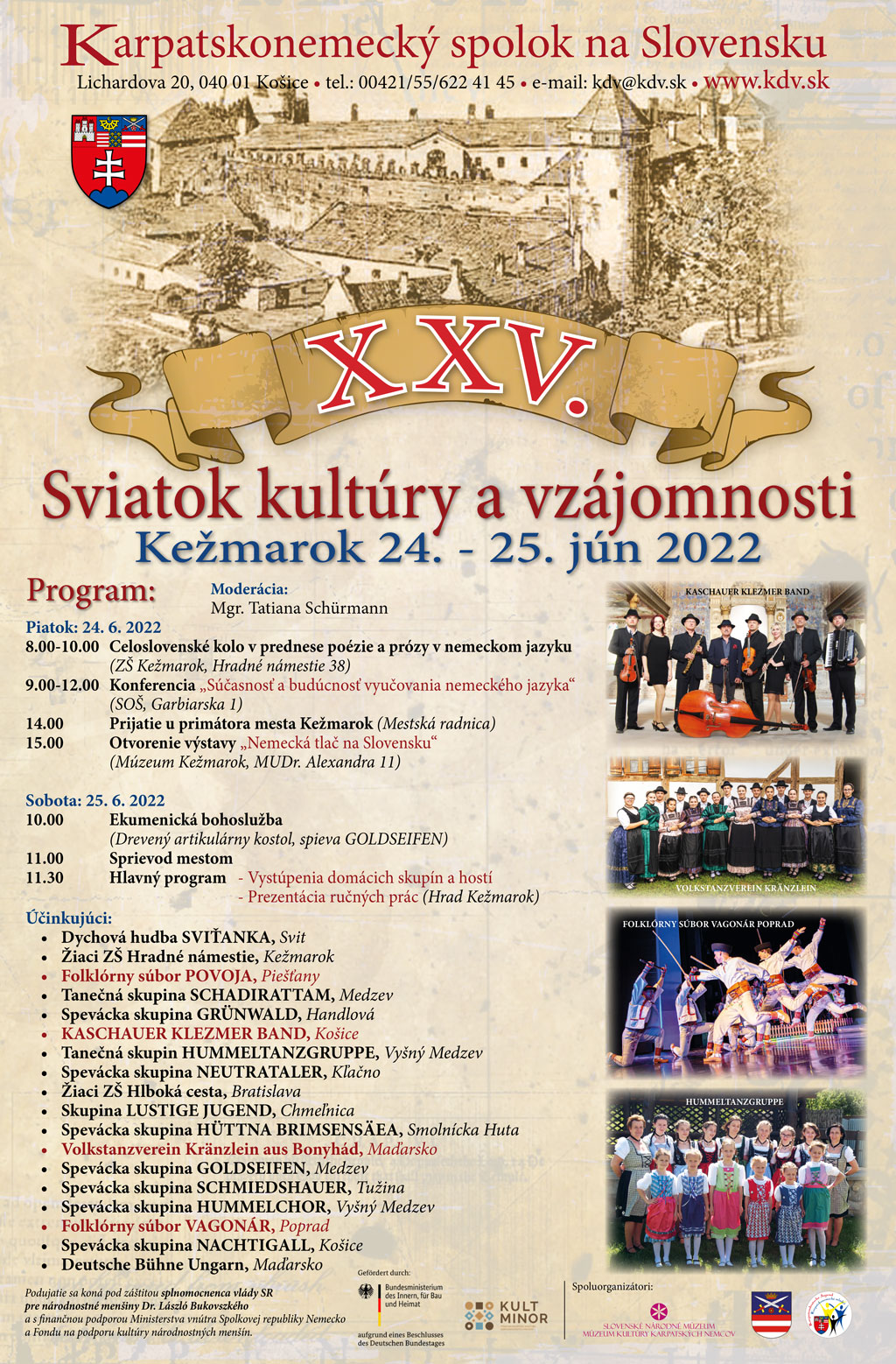 Sviatok kultúry a vzájomnosti – Karpatsko-nemecký spolok