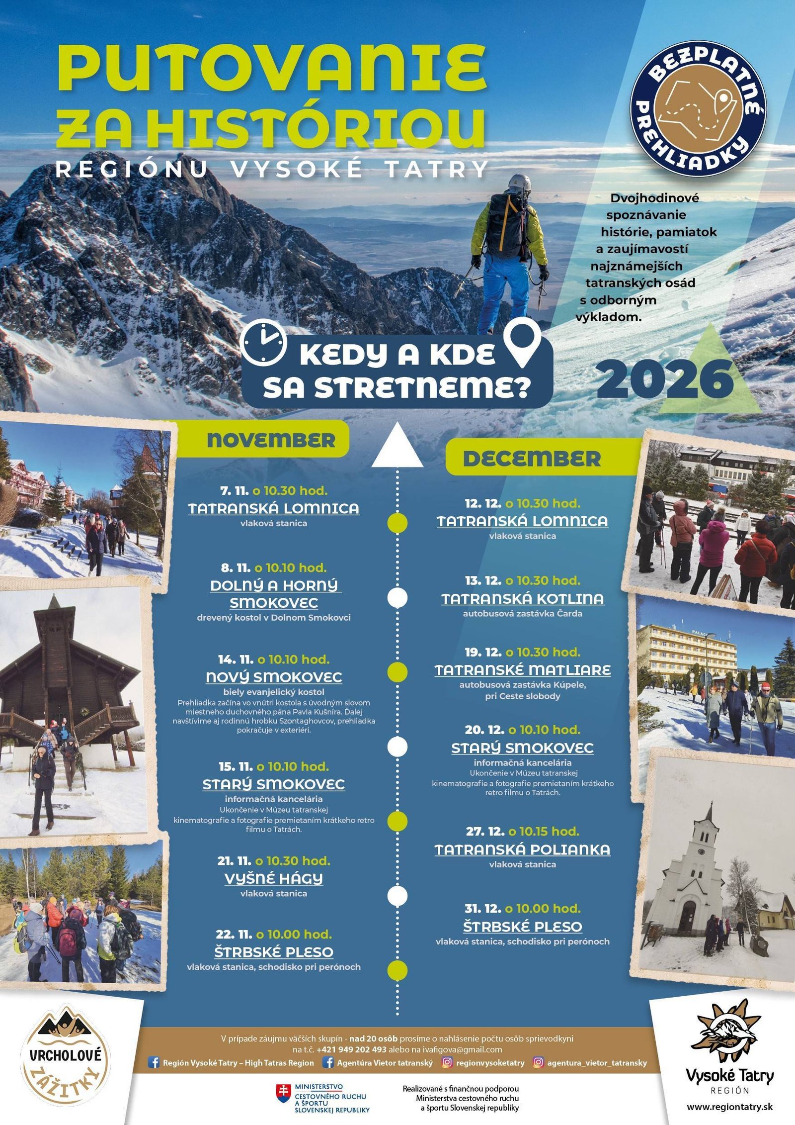 PUTOVANIE ZA HISTÓRIOU REGIÓNU VYSOKÉ TATRY – STARÝ SMOKOVEC