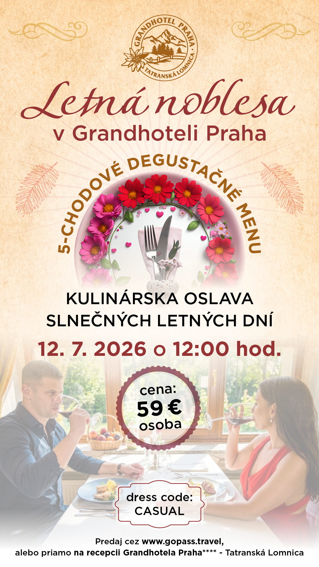 Letná noblesa v Grandhoteli Praha