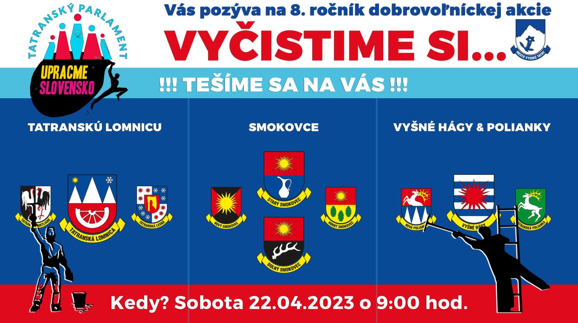 Vyčistime si mesto Vysoké Tatry 2023