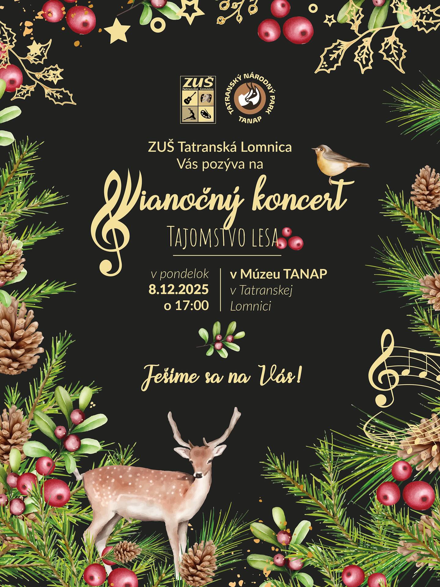 Vianočný koncert Tajomstvo lesa