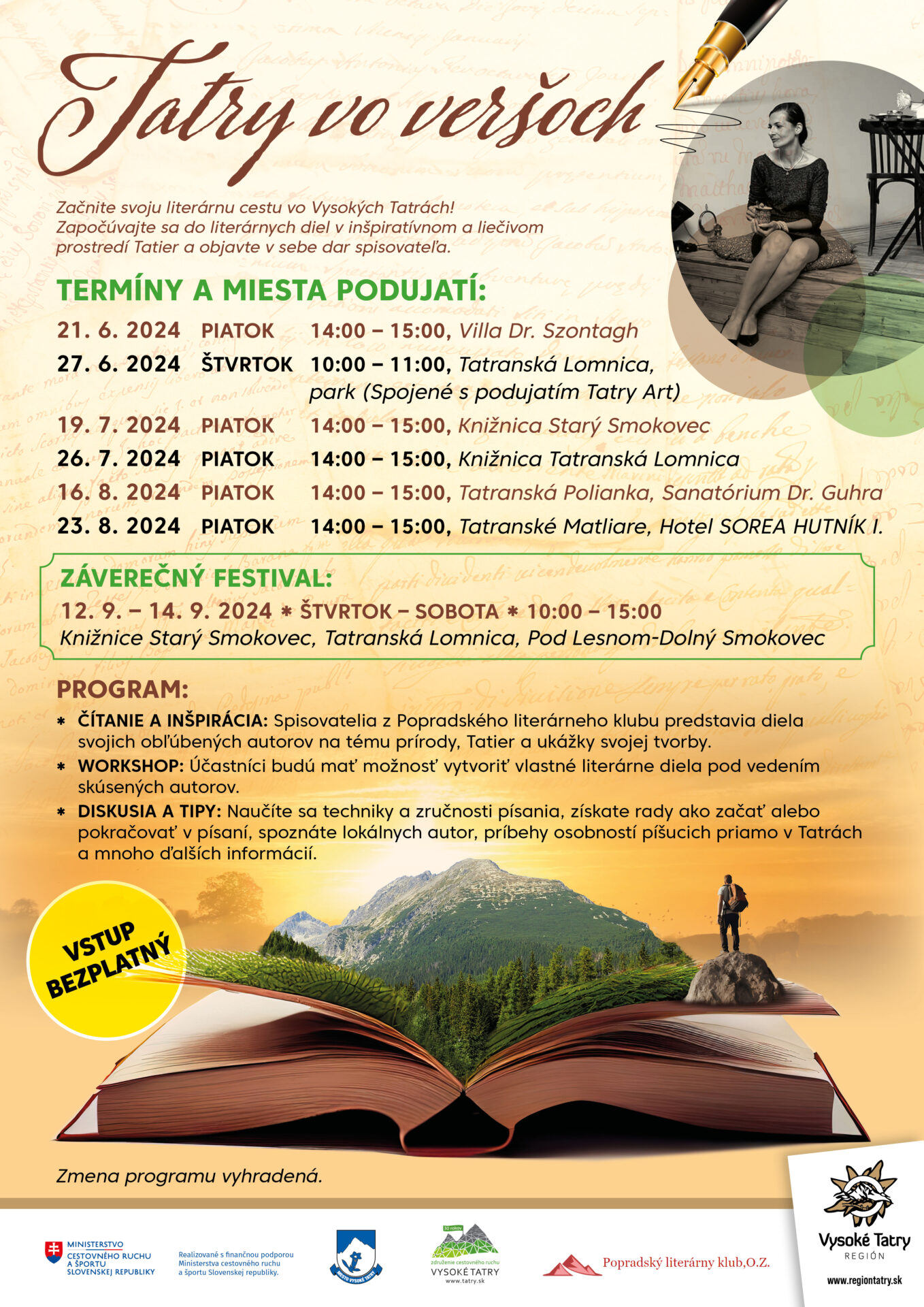Záverečný festival TATRY VO VERŠOCH