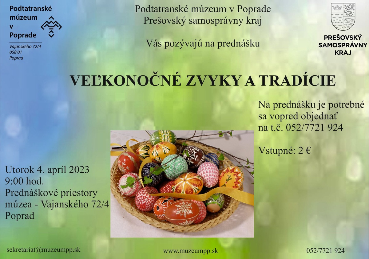 Prednáška Veľkonočné zvyky a tradície
