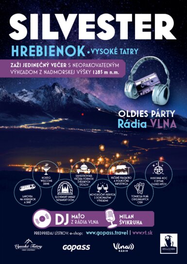 Silvester na Hrebienku Oldies Party Rádia Vlna