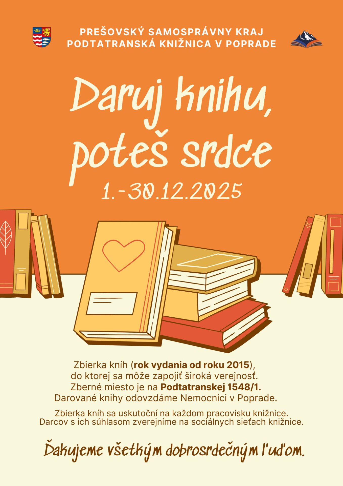 Daruj knihu, poteš srdce