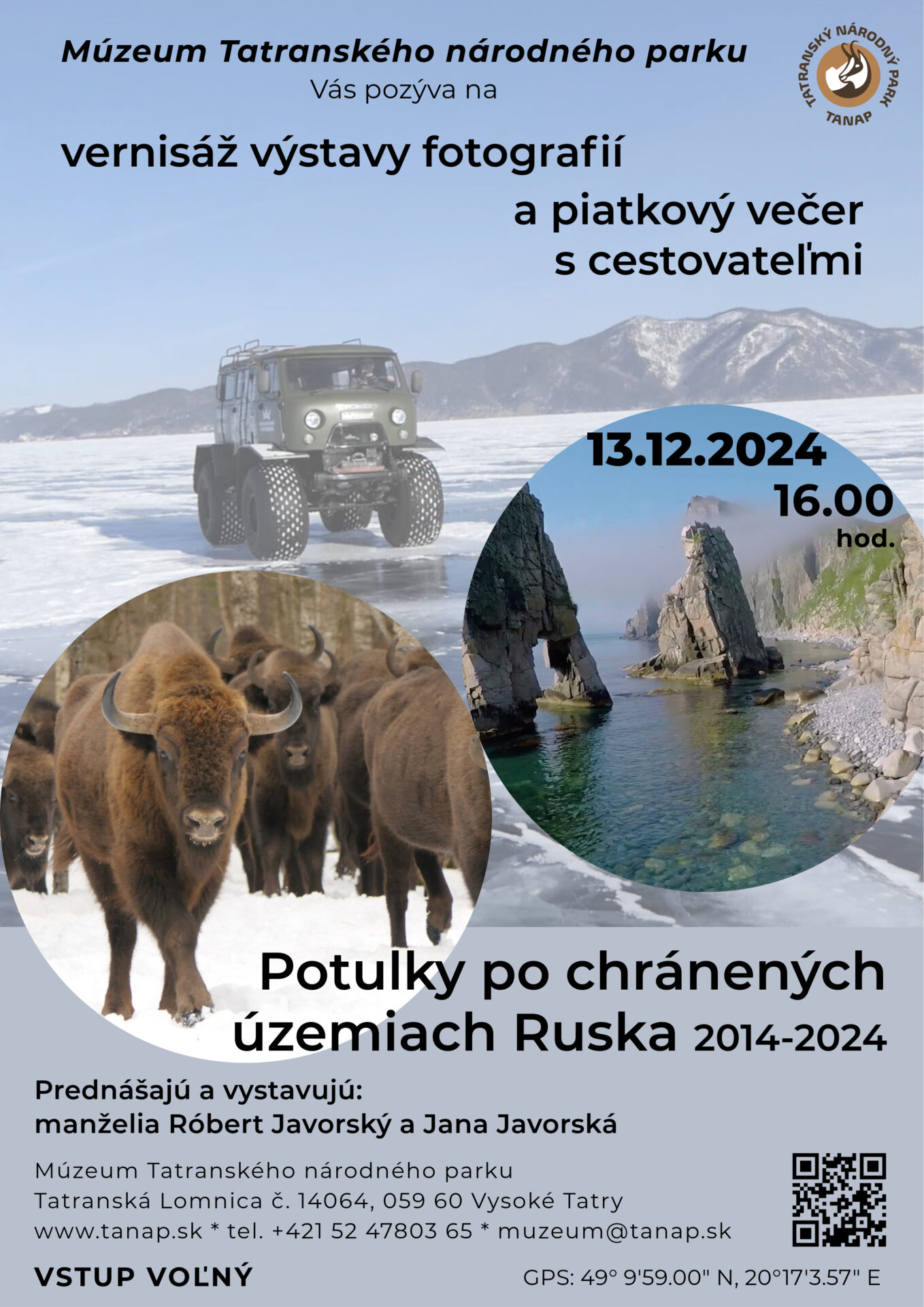 Vernisáž výstavy fotografií: Potulky po chránených územiach Ruska 2014-2024