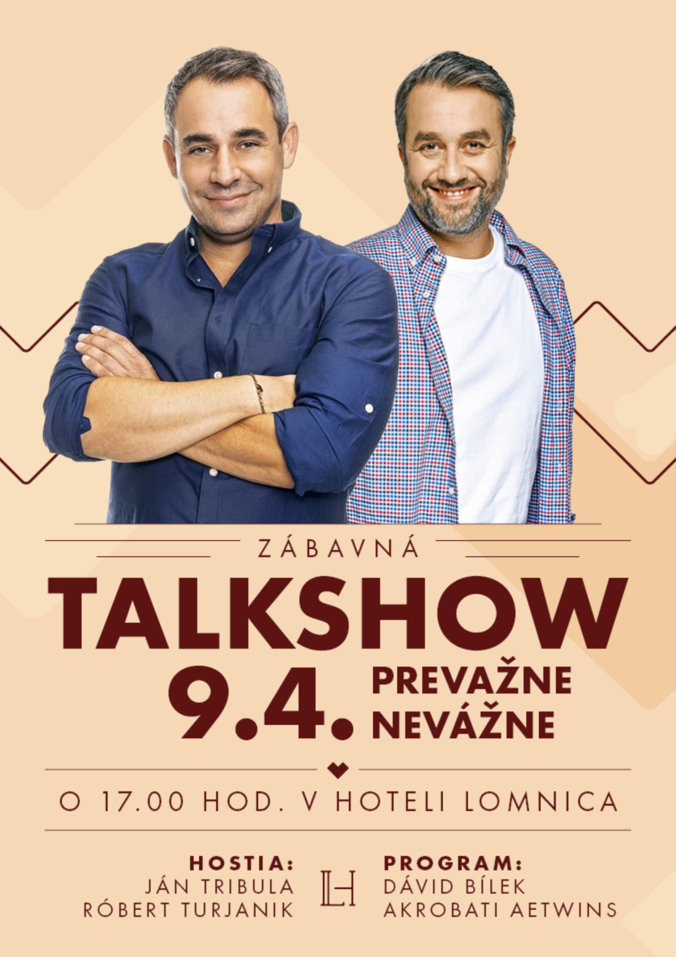 Zábavná talkshow s Vladimírom Kobielskym a Filipom Tůmom