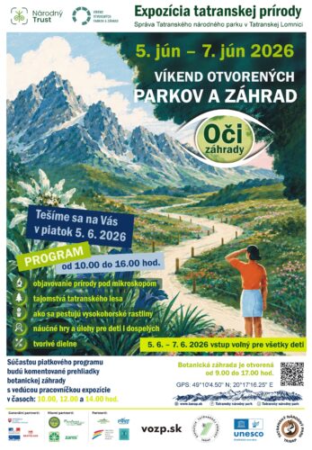 Víkend otvorených parkov a záhrad – Expozícia tatranskej prírody