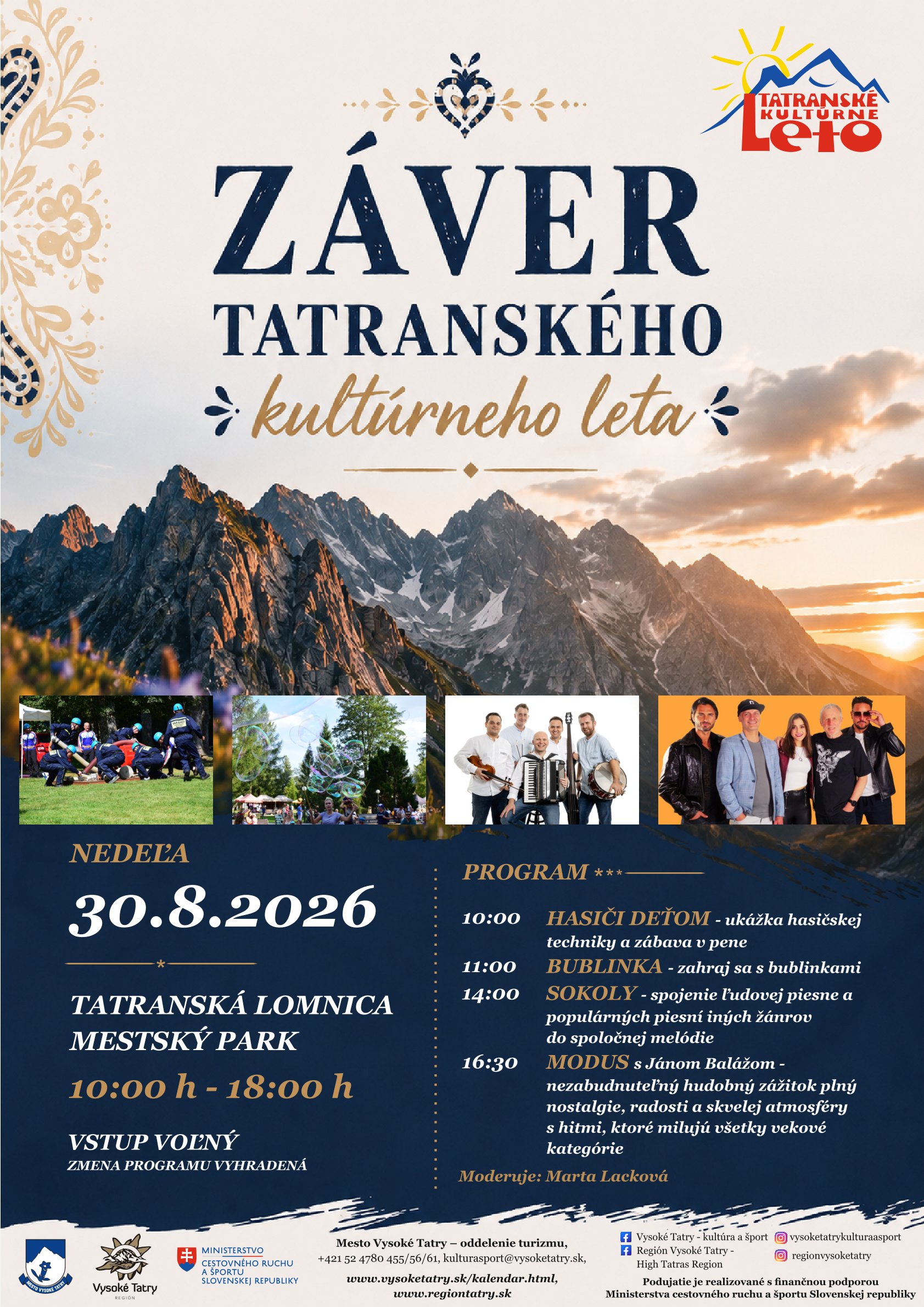ZÁVER TATRANSKÉHO kultúrneho leta