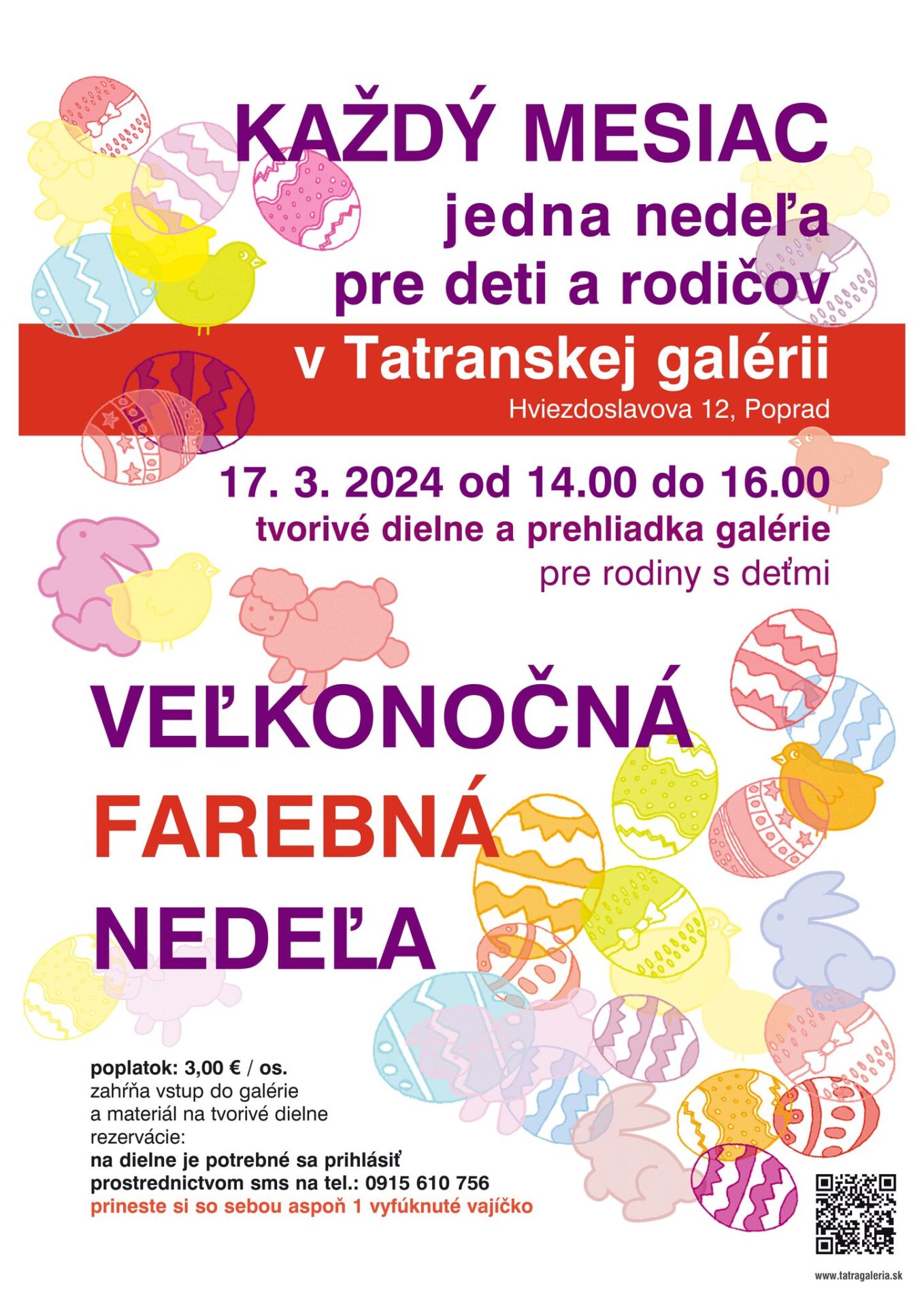 Nedeľné tvorivé dielne -Veľkonočná farebná nedeľa