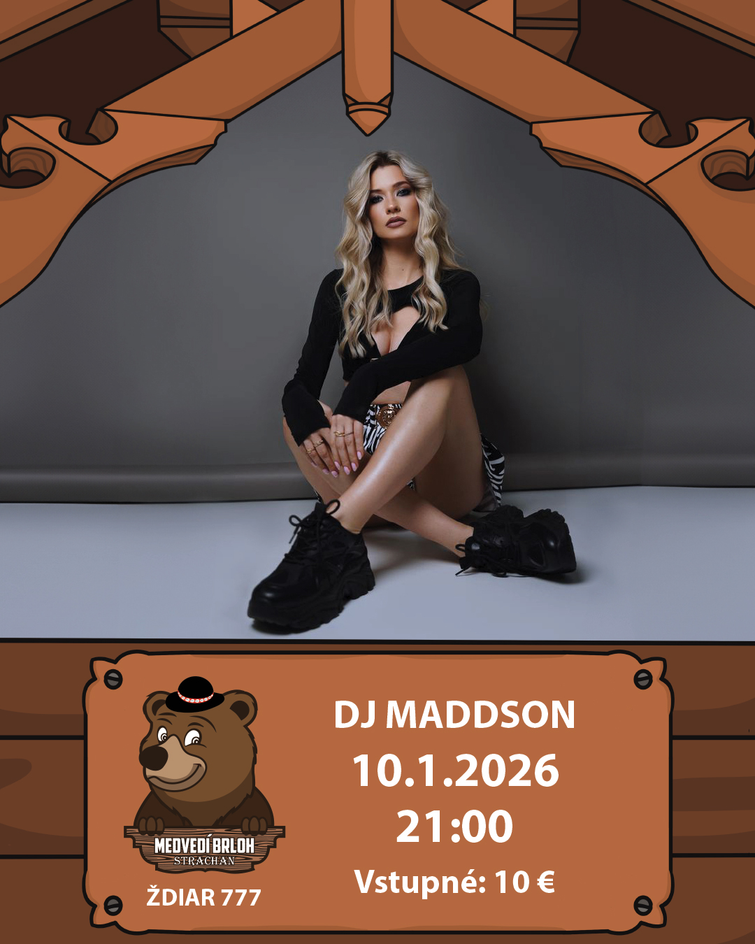 Párty s DJ Maddson v Medveďom brlohu