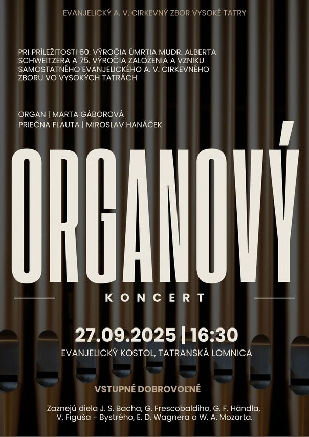 Organový koncert v Tatranskej Lomnici