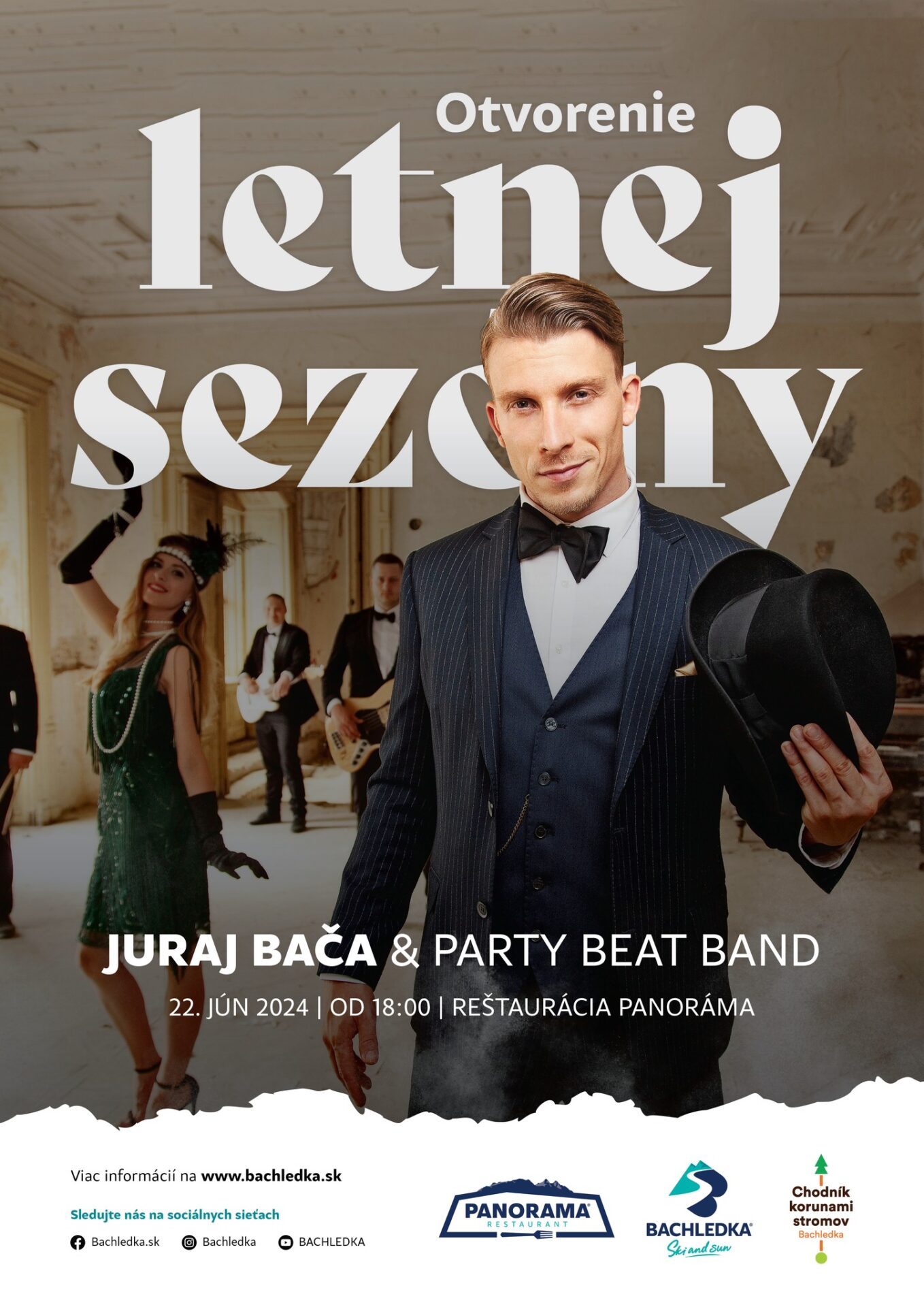Otvorenie letnej sezóny s Jurajom Bačom & Party Beat Band