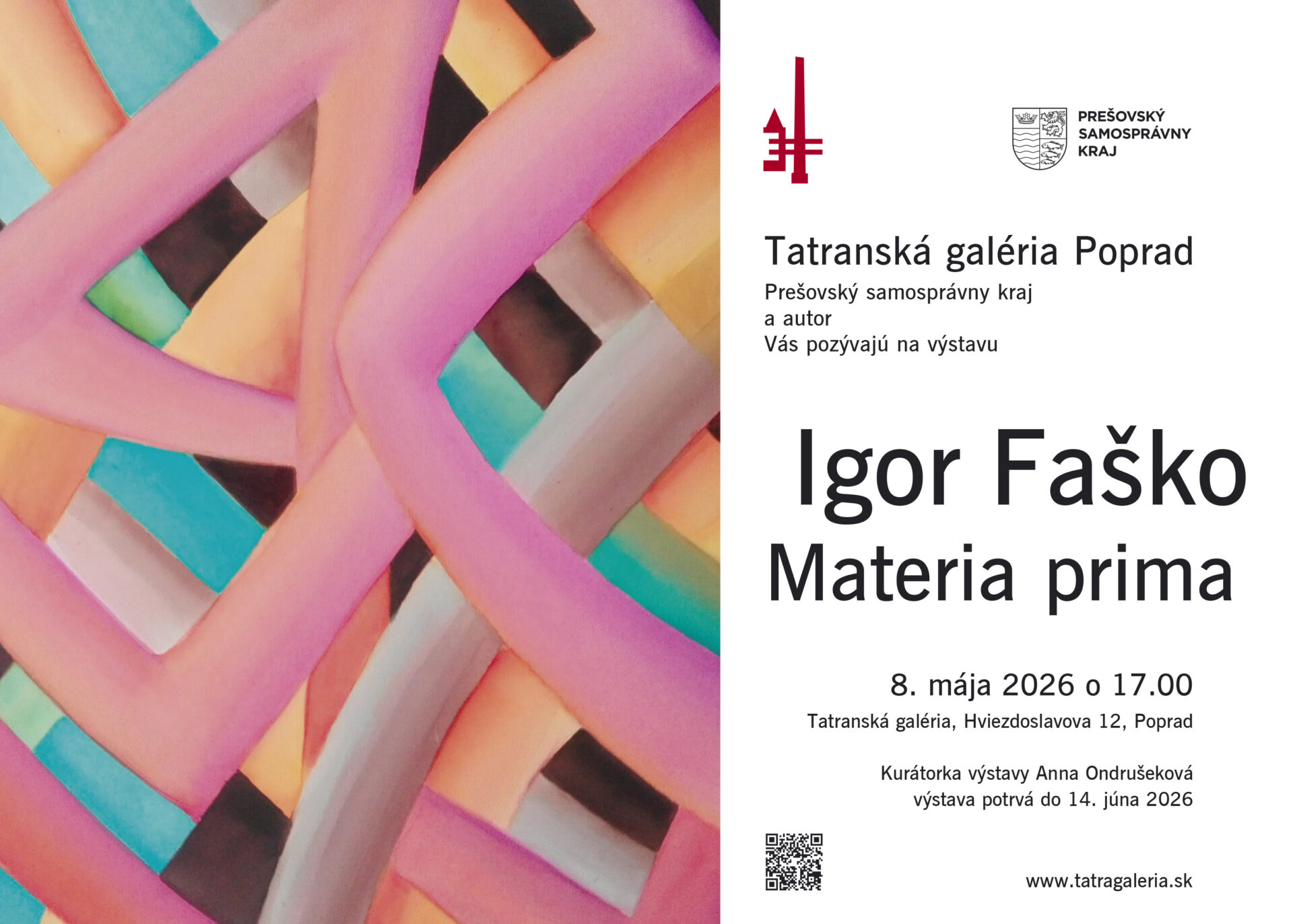 Vernisáž výstavy a výstava Igora Faška – Materia prima