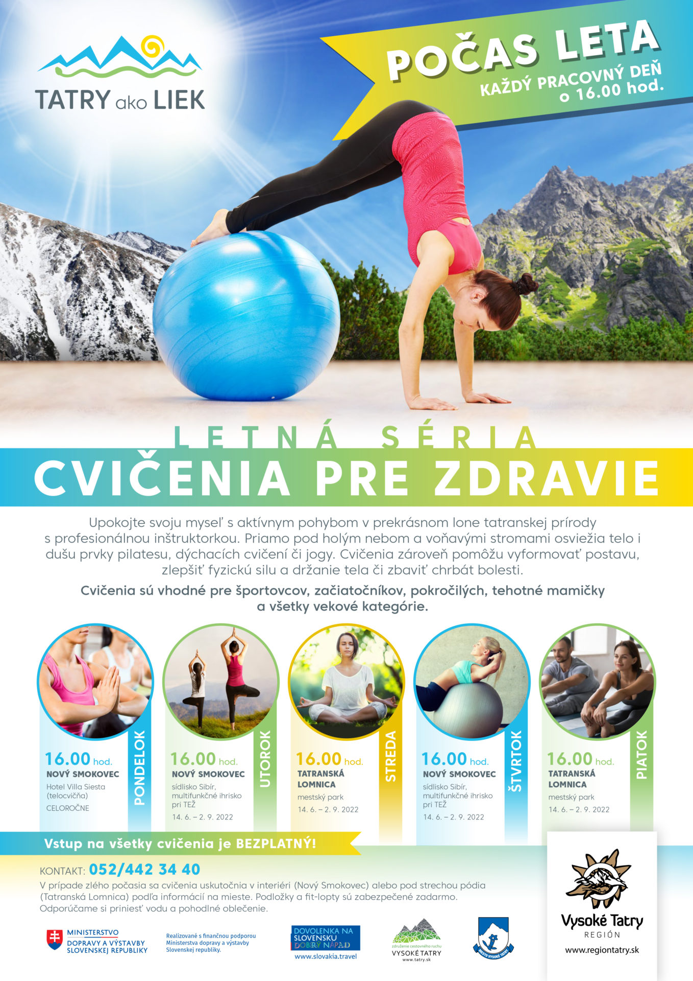 Cvičenia pre zdravie LETNÁ SÉRIA