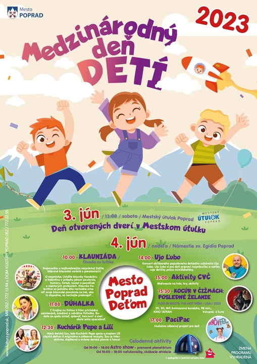 Medzinárodný deň detí 2023 v Poprade