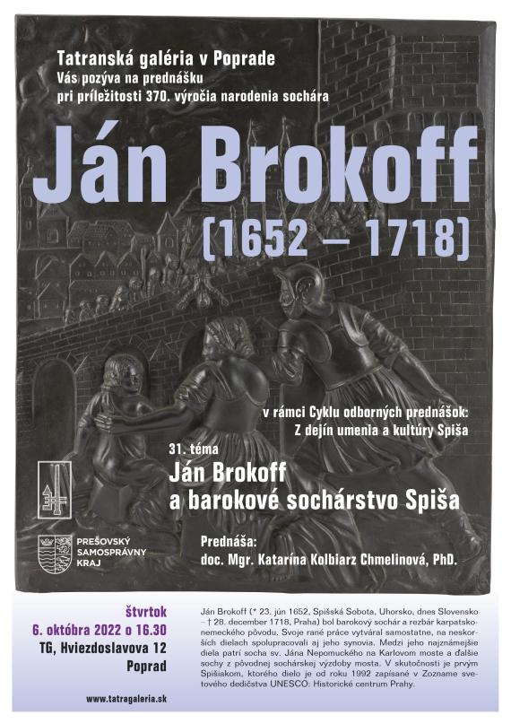 Odborná prednáška Ján Brokoff a barokové sochárstvo Spiša