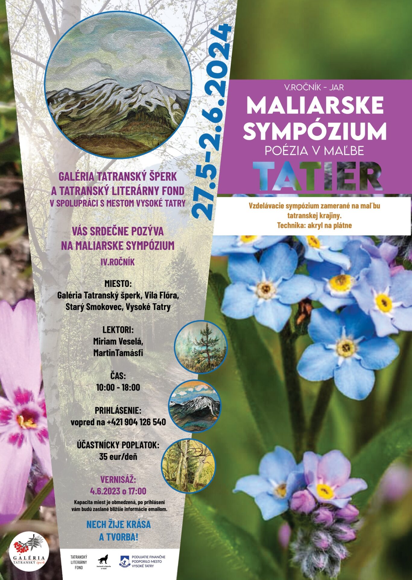 MALIARSKE SYMPÓZIUM – POÉZIA V MAĽBE TATIER – V. ROČNÍK – JAR