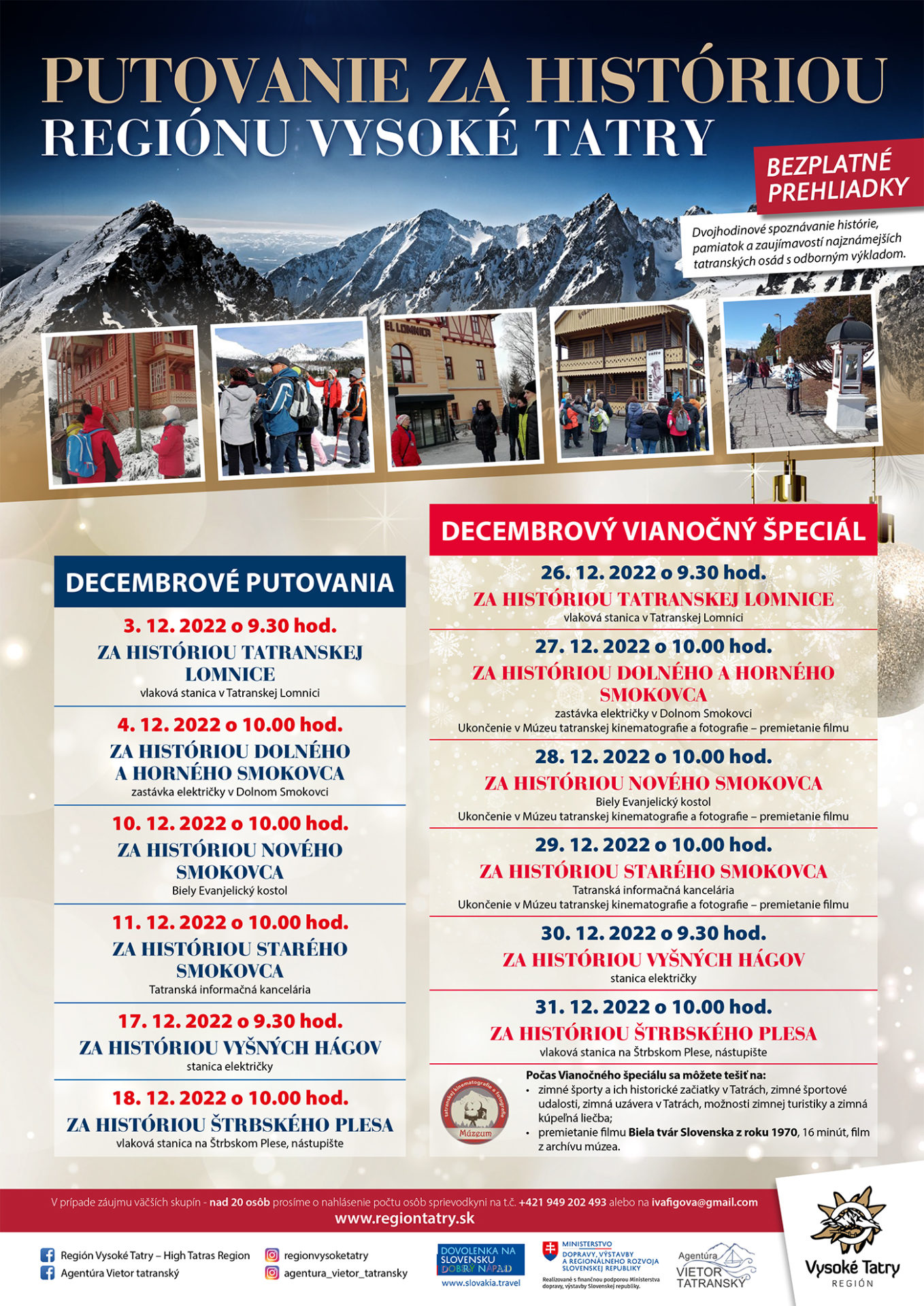 PUTOVANIE ZA HISTÓRIOU REGIÓNU VYSOKÉ TATRY – NOVÝ SMOKOVEC