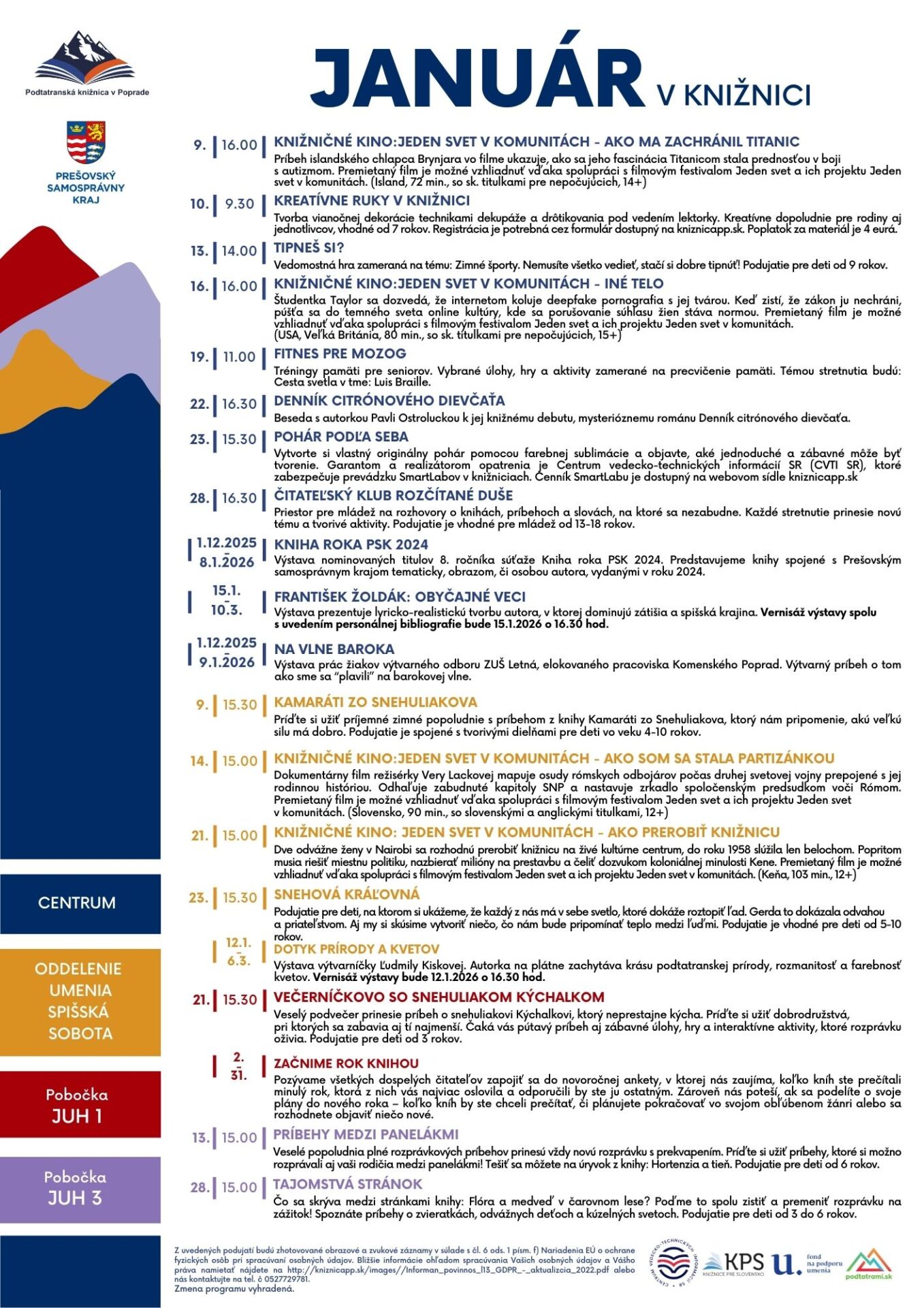 JANUÁR v knižnici