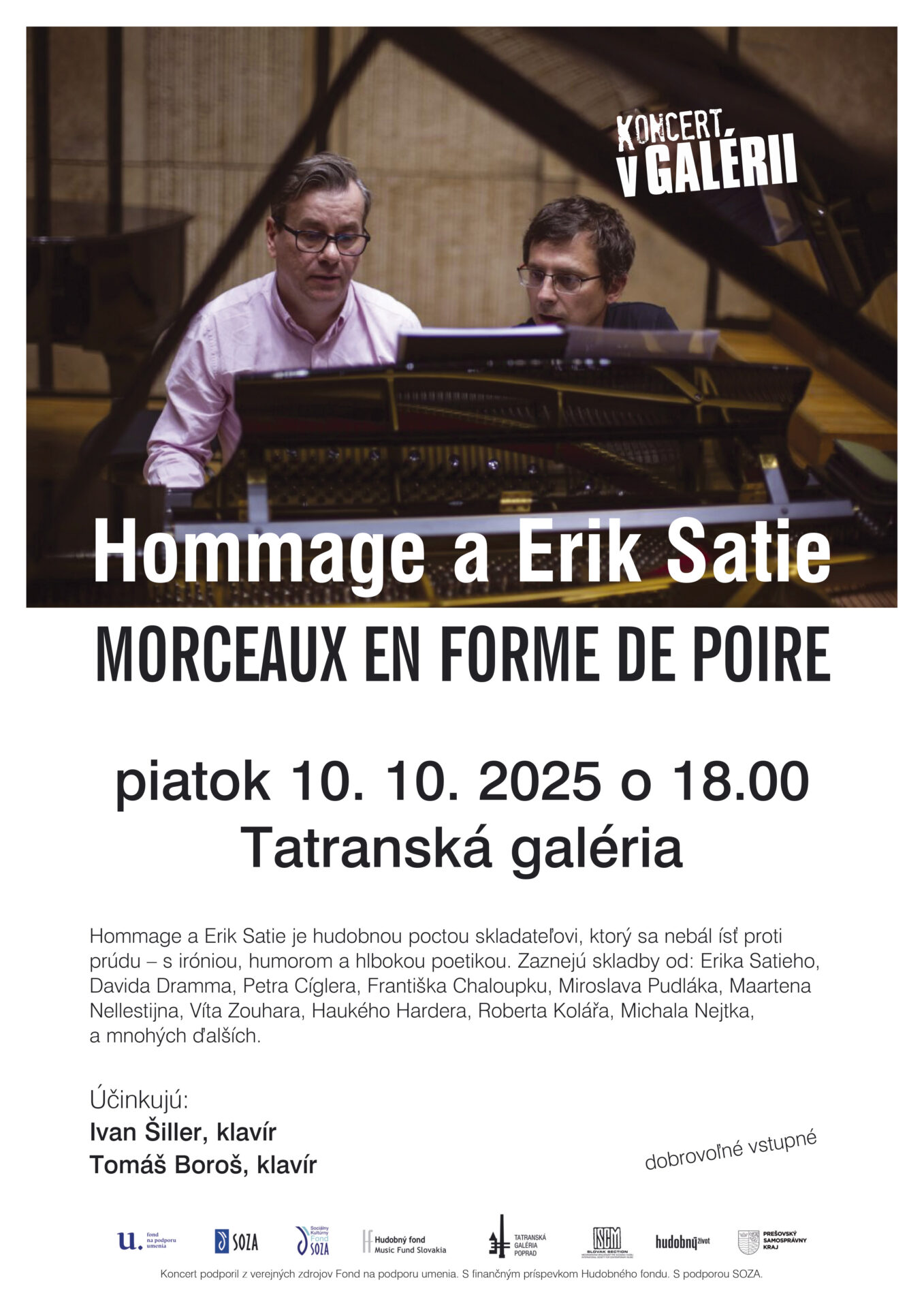 Koncert Hommage a Erik Sattie