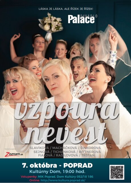 Divadelné predstavenie Vzpoura nevěst – Presunuté z 26.4.2022