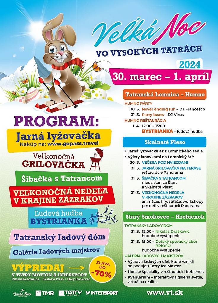 Veľká noc v lyžiarskych strediskách